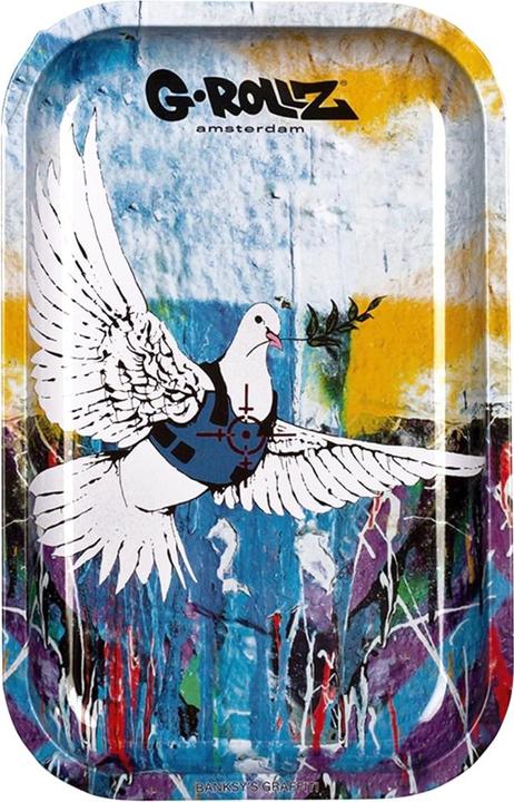 G-Rollz Rolling Tray M Banksy's Bulletproof Dove 175 x 275mm