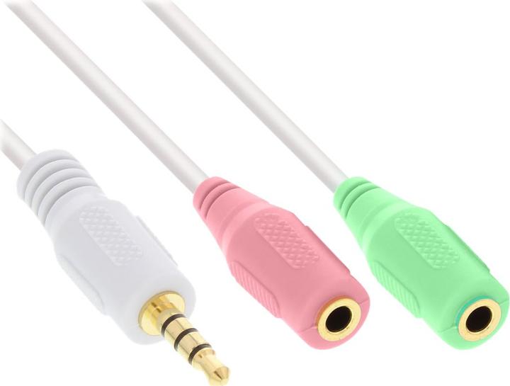 Image du produit InLine Câble adaptateur pour casque audio (1 m, Jack 3,5 mm (AUX), RCA)