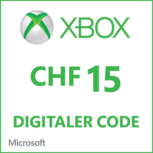 Produktbild Microsoft Xbox Live Guthaben CHF 15