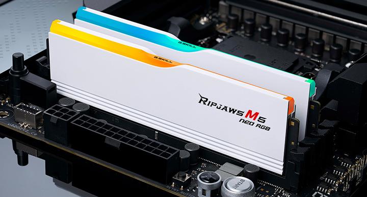 Produktbild G.Skill D532GB 6000-36 Ripjaws M5 NEO wh K2 GSK (F5-6000J3636F16GX2-RM5NRW) (2 x 16GB, 6000 MHz, DDR5-RAM, DIMM)