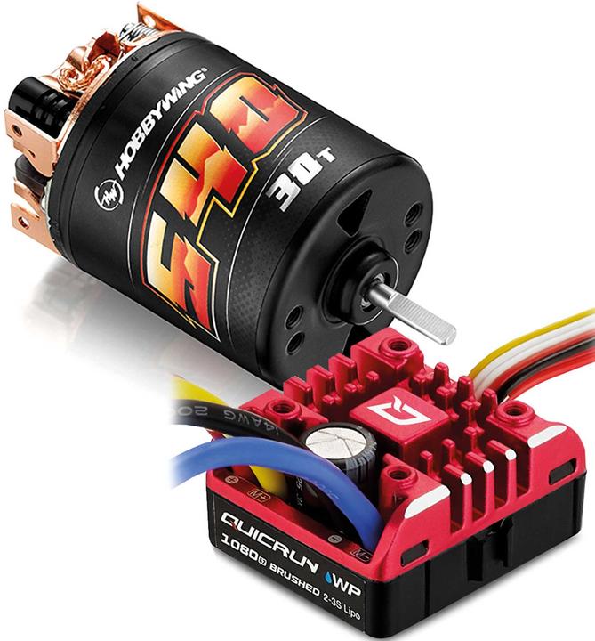 Actual product image Hobbywing Quicrun Brushed WP1080 Combo 540 30 Turn