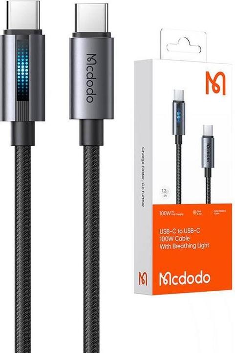 Actual product image Mcdodo CA-5740 USB-C to USB-C cable, 100W 1.2m (black) (1.20 m)