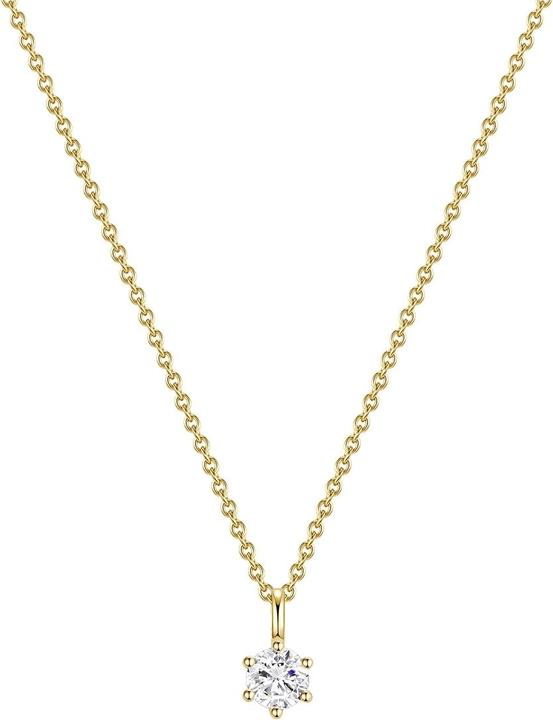 Produktbild Glanzstücke München Damen Sterling Silber Zirkonia gelbgold 40,0 cm Basiskette + 5,0 cm Verlängerung - 15248 (Sterling Silber, 40 - 45 cm)