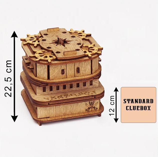 Actual product image iDventure Cluebox Megabox - Davy Jones' Locker - puzzle box (Danish)