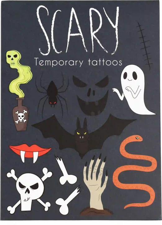 Actual product image Rex London Temporary Tattoos Scary