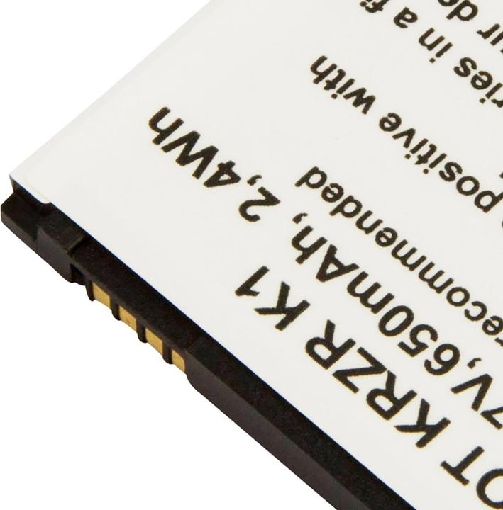Produktbild Avizar Li-Ion Akku 3.7V 650mAh Motorola KRZR K1