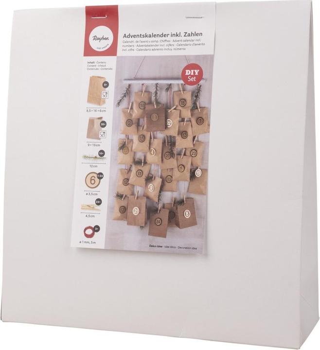 Produktbild Rayher Taschen Adventskalender inkl. Zahlen 1-24