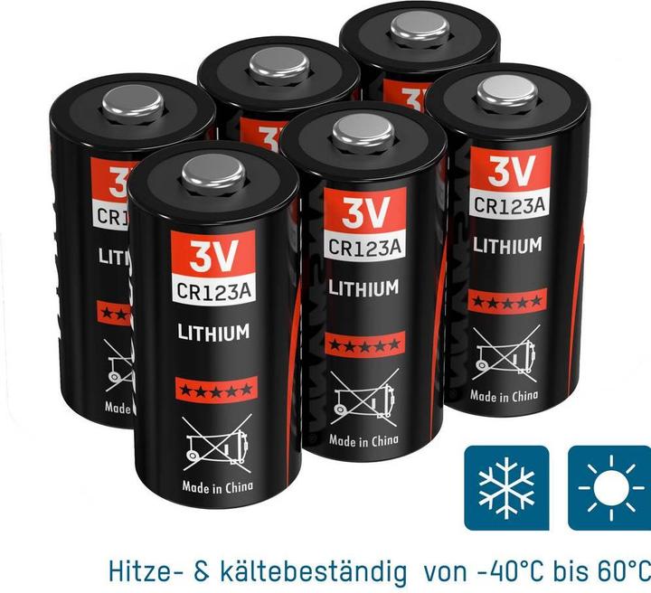 Produktbild Ansmann Fotobatterie CR-123A Lithium C (6 Stk., CR123A, 1375 mAh)