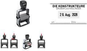 Produktbild Trodat Datumsstempel Professional 4.0, Logo mit 2 Zeilen Text, mit Textgutschein