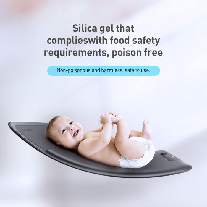 Actual product image Baseus back stick silicone card bag French grey (Universal)
