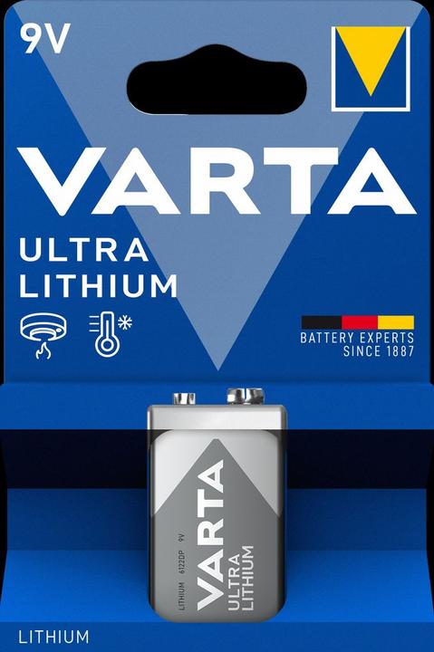 Image du produit Varta ULTRA Lithium (1 pcs, 9V Block, 1150 mAh)