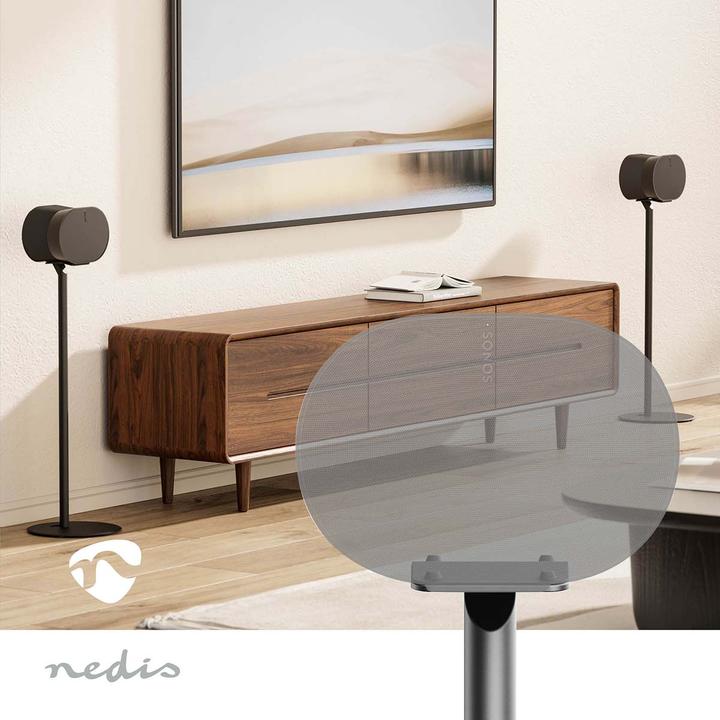 Actual product image Nedis Speaker holder (1 pcs., Stand, Not movable)