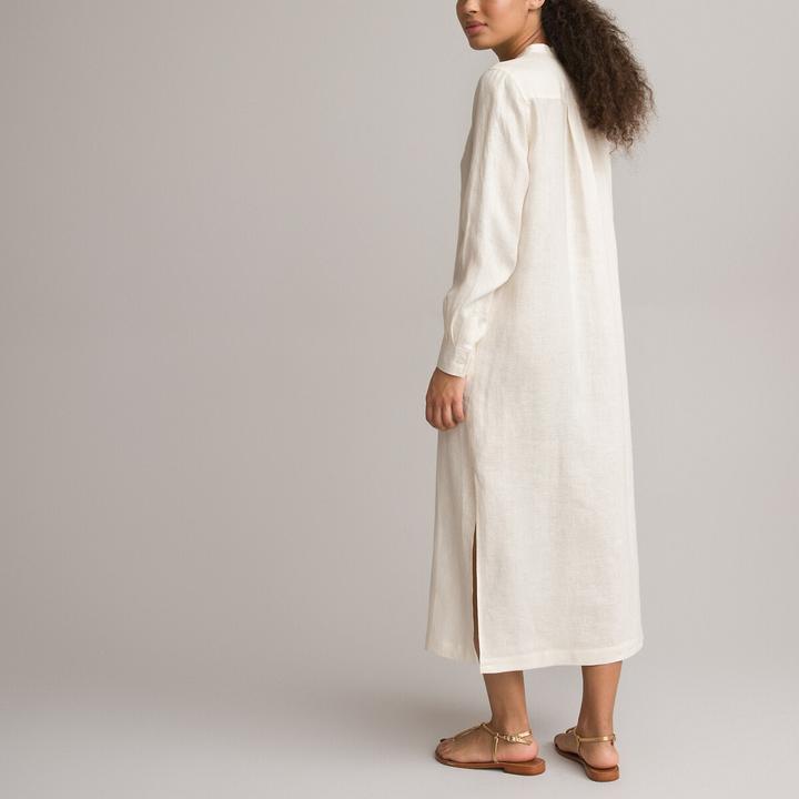 Produktbild La Redoute Collections Langärmeliges Maxikleid aus Leinen (32)