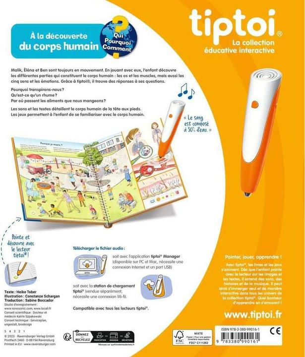 Image du produit tiptoi Ich entdecke den menschlichen Körper (Français, Collectif, 2023)