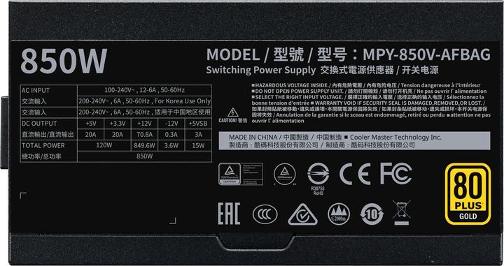 Immagine prodotto Cooler Master V V2 Modulare (850 W)