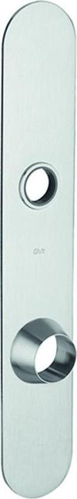 Actual product image Glutz Door plates outside glide 5345 S with cylinder protection insert (Door plate set)