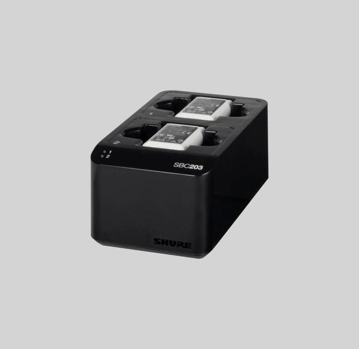 Actual product image Shure SBC203-PS SLX-D dubbele acculader