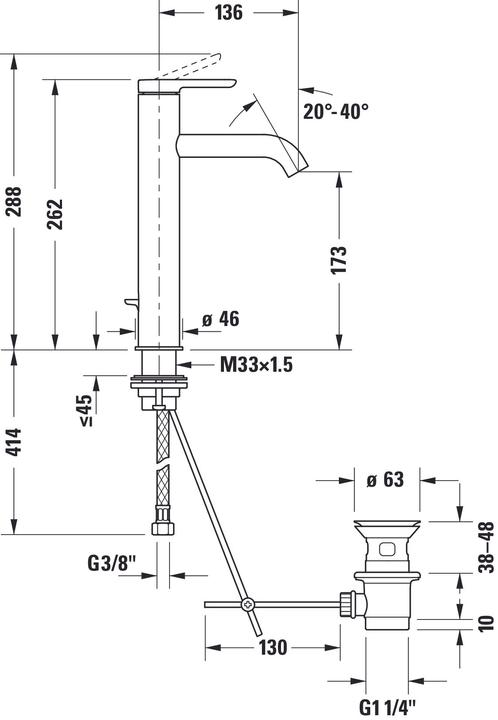 Nutritional values and ingredients Duravit Single-lever washbasin mixer