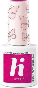 Actual product image Semi-Permanent UV Gel Glitter Nail Polish Magenta 5ml (Magenta)