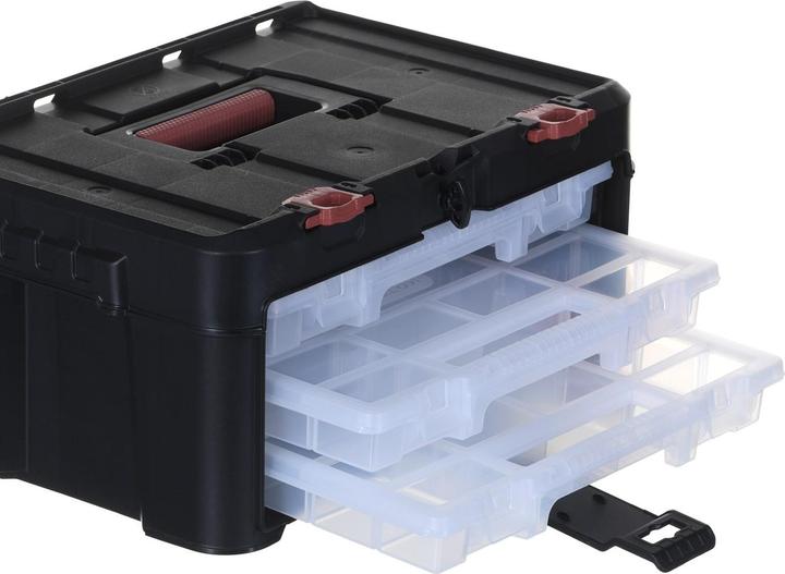 Actual product image Keter Box with 3 organizers