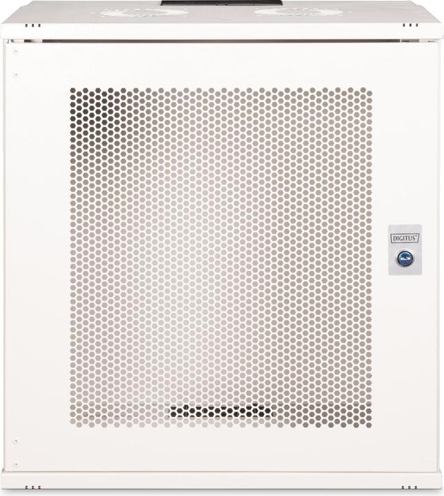 Actual product image Digitus 19" 12U wall-mounted housing, SOHO PRO perforated door, 595 x 540 x 400 mm, grey (12 RU, 19 inch rack)