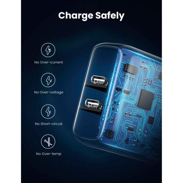 Actual product image Ugreen USB-C+USB-C 40W PD Wall Charger EU (40 W)