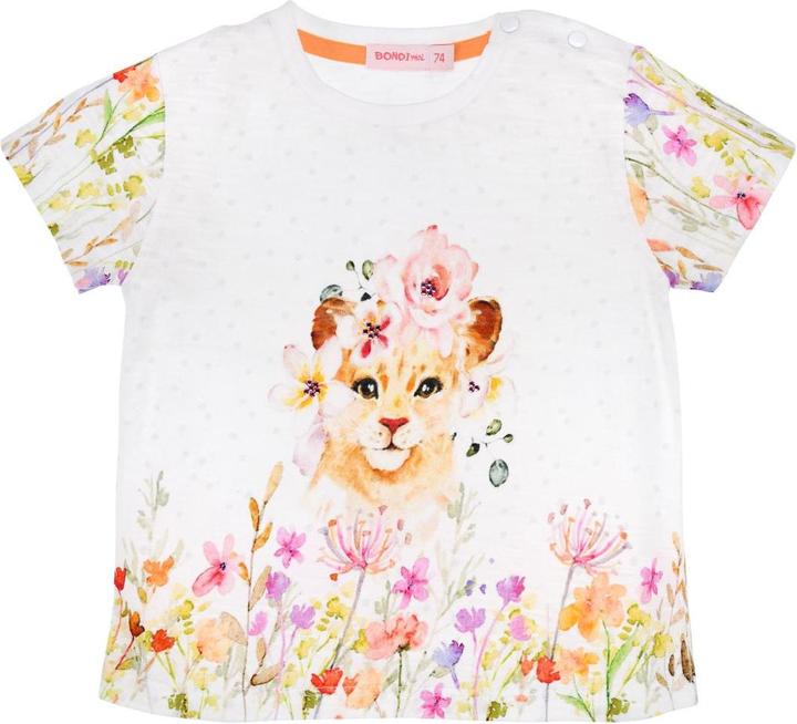 Bondi Babygirl T-Shirt kurzarm Tiger White (74)