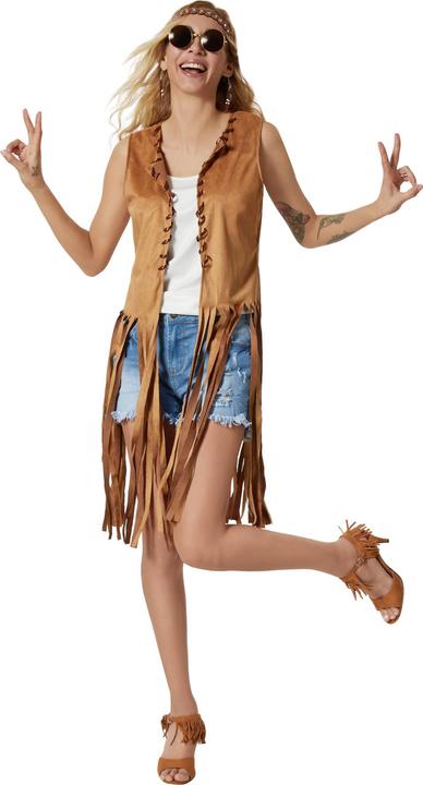 Image du produit tectake Costume femme gilet hippie (XL)