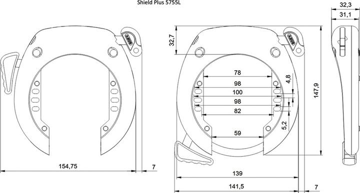 Immagine prodotto Abus Shield XPlus 5755L NR