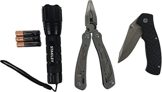 Actual product image Stanley MULTI-TOOL 12in1 + folding knife + 150lm torch