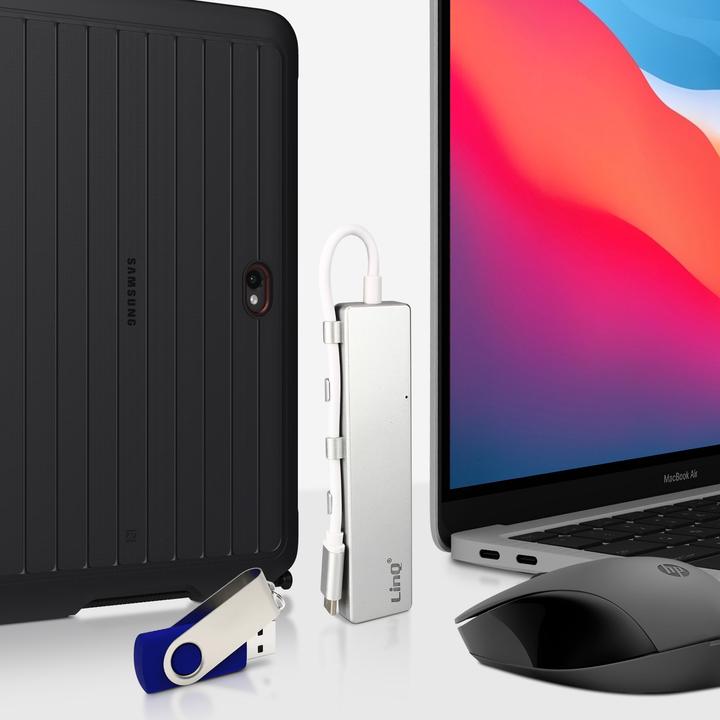 Immagine prodotto LinQ Hub USB-C con 4 porte USB (USB-C, 4 Porti)