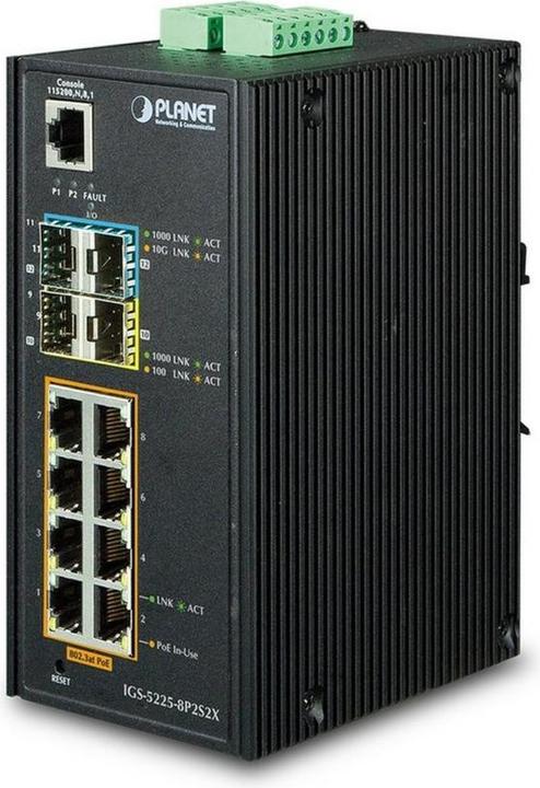 Immagine prodotto Planet Industriale L2+ 8-Port 10/100/1000T 802.3at PoE + (8 Porti)