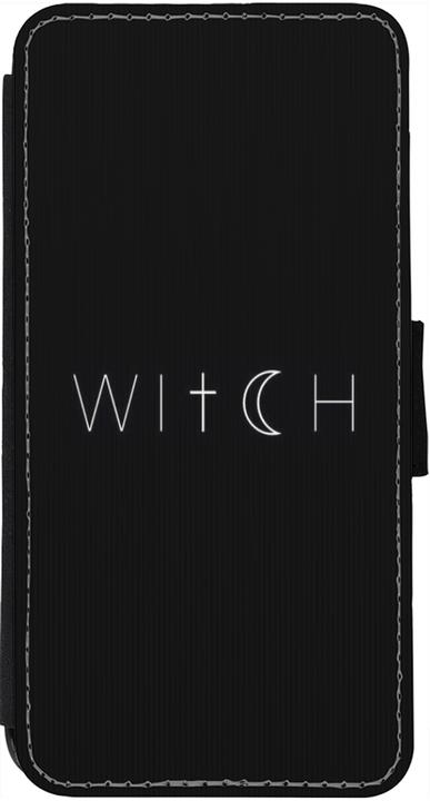 Produktbild PhoneLook Hülle Wallet schwarz Halloween 22 witch word (Apple iPhone 13)