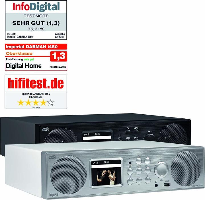 Actual product image Imperial Dabman i450 (Web radio, DAB+, FM, VHF, Bluetooth, Wi-Fi)