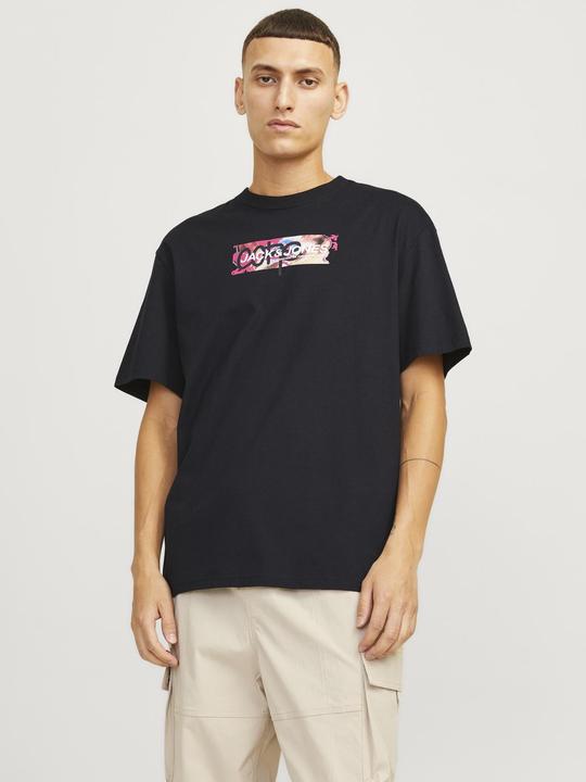 Actual product image Jack & Jones Jcosummer Print Tee Ss Crew Neck Ln (L)