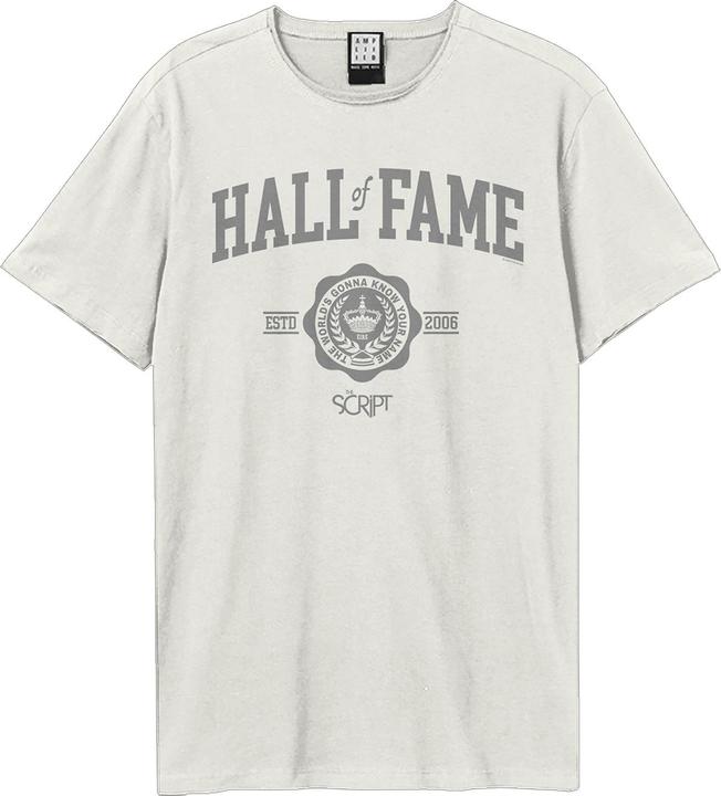 Actual product image Amplified Unisex Adult Hall Of Fame The Script T-Shirt (XXL)
