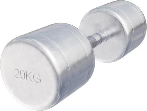 Actual product image Gorilla Sports Chrome dumbbells (1 x 20 kg)
