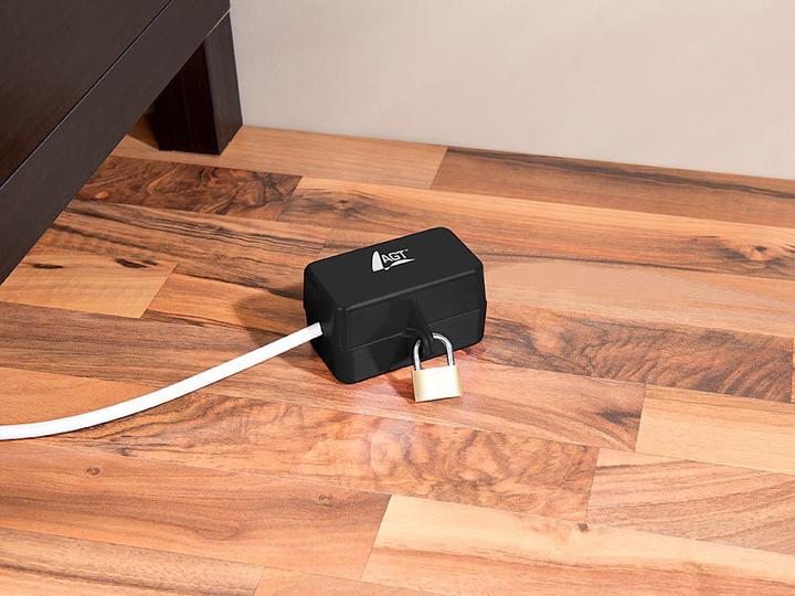 Produktbild AGT Abschliessbare Stromstecker-Schutzbox mit Vorhängeschloss
