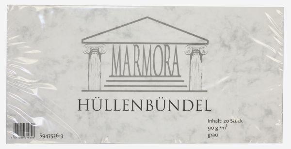 Actual product image Magni ROESSLER PAPIER envelope DL Marmora 20 pieces, grey