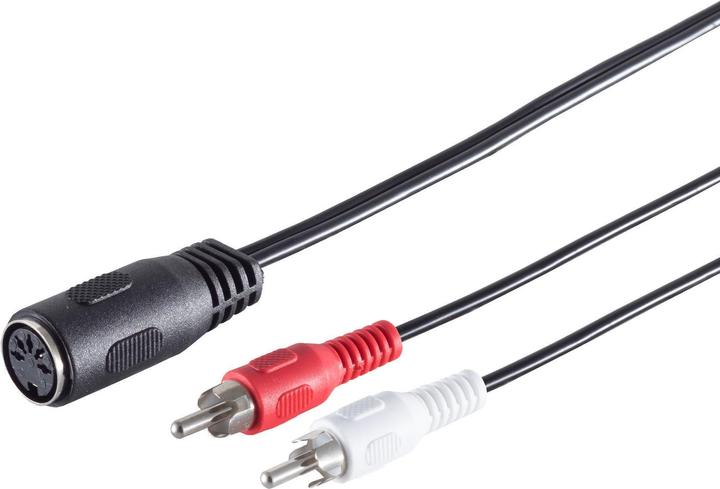 Actual product image Shiverpeaks S/CONN maximum connectivity diode cable DIN cable diode coupling 5-pin to 2 cinch plugs, pin