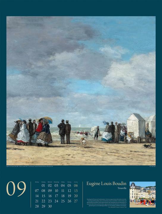 Actual product image KunstGeschichten - Meisterwerke und die Orte ihrer Inspiration Kalender 2026 (Hardcover, German)