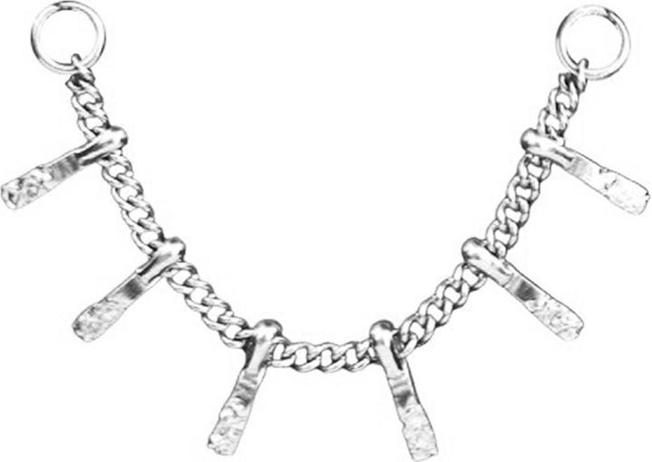 Produktbild Chaotic Trading Verbindungskette Basic silber Balken gehämmert (ohne Messing, Chirurgenstahl 316L)