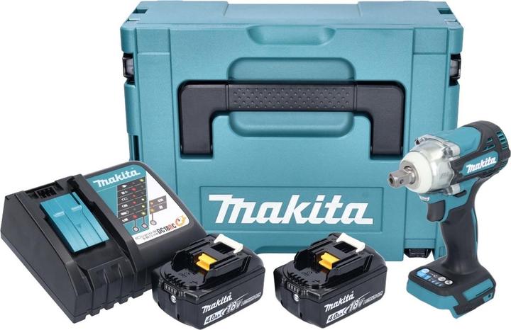 Produktbild Makita DTW 301 RMJ Akku Schlagschrauber 18 V 330 Nm 1/2" Brushless + 2x Akku 4,0 Ah + Ladegerät + (Akkubetrieb)