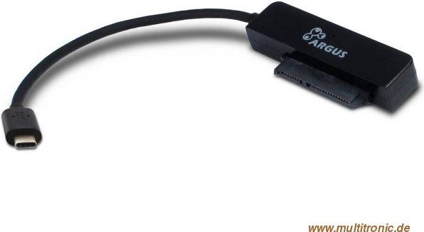 Actual product image Delock Inter-Tech USB-C3.1 Converter/Swapper SATA3 6.4cm (2.5") This SATA converter is used to connect e