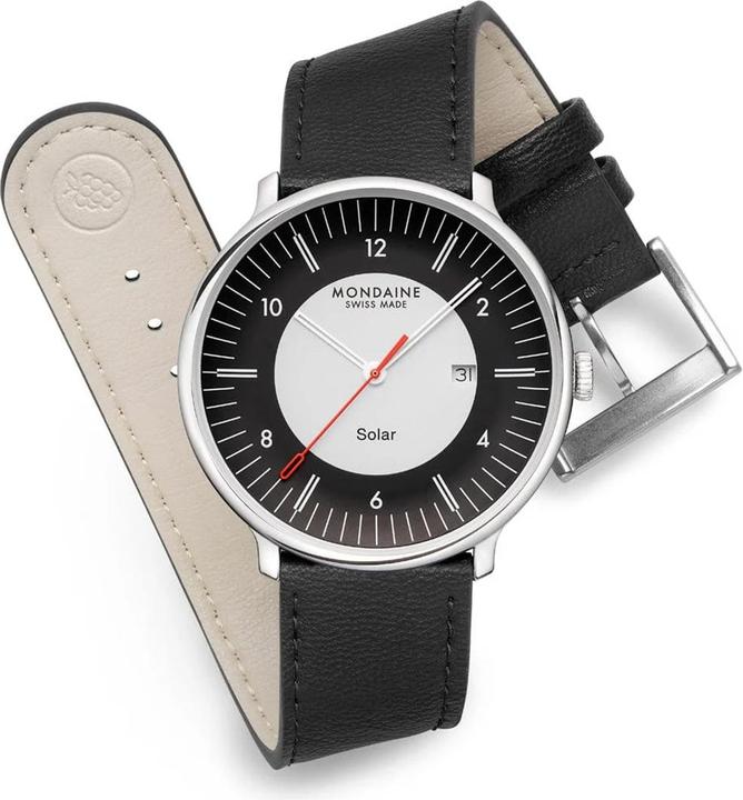 Produktbild Mondaine MLE.41920.LBV Herrenuhr Doppio Solar 41mm 5ATM