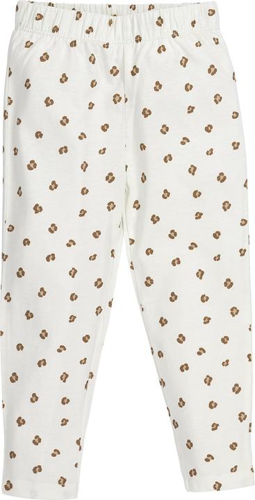 Produktbild Meyco 2-pack pyjama Mini Panter offwhite/sand mt 110/116 (110)