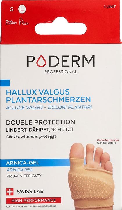 Produktbild Poderm Doppelschutz für Hallux Valgus Ballenzeh & Fusssohlenschmerzen (Fussdeodorant & -puder, 202.50 ml)
