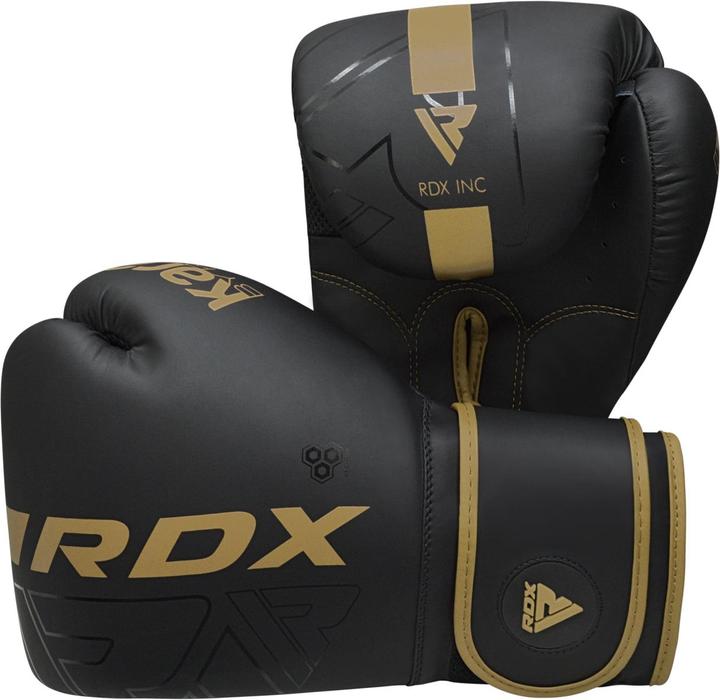 Actual product image Rdx Boxing Gloves F6 Matte Golden (8 OZ)