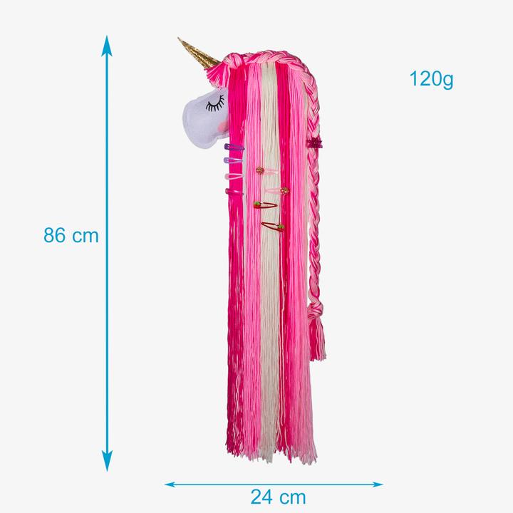 Produktbild Intirilife Einhorn Haarklammer Aufbewahrungswandteppich (1 Stk.)
