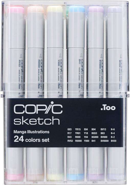 Produktbild Copic Manga Illustration (Mehrfarbig, 3 mm, 24 x)